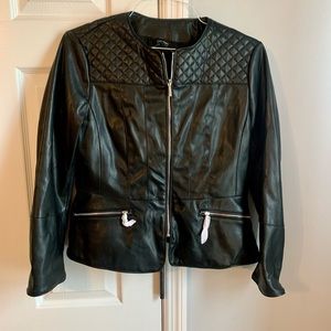 NWT Zara XL Black Motorcycle Jacket